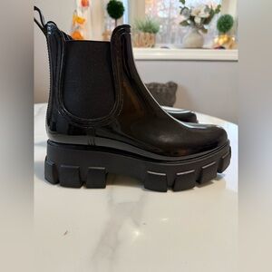 DV by Dolce Vita Glossy Black Chunky Boots